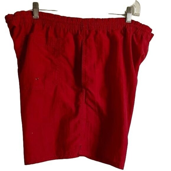 Basic Editions Red Swim Trunks Mens Large - Picture 3 of 8